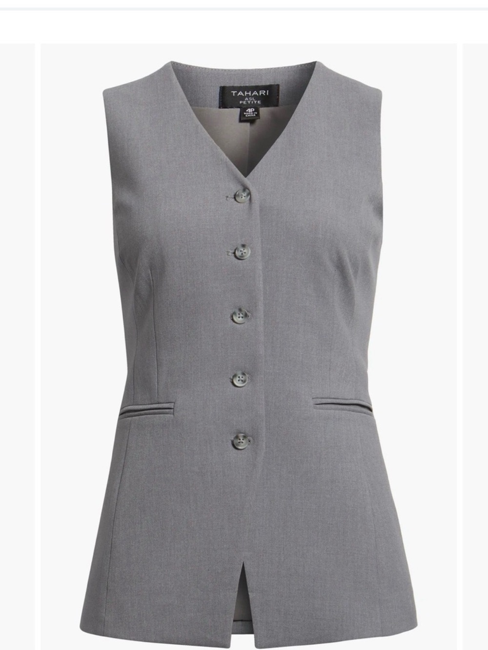 ❌❌Sold❌❌Tahari ASL Women's Long-Line Vest